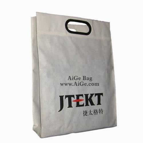 Die cut handle non woven shopping bag